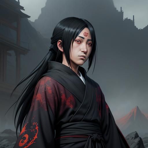 Itachi Uchiha Matte Painting in 8k Resolution