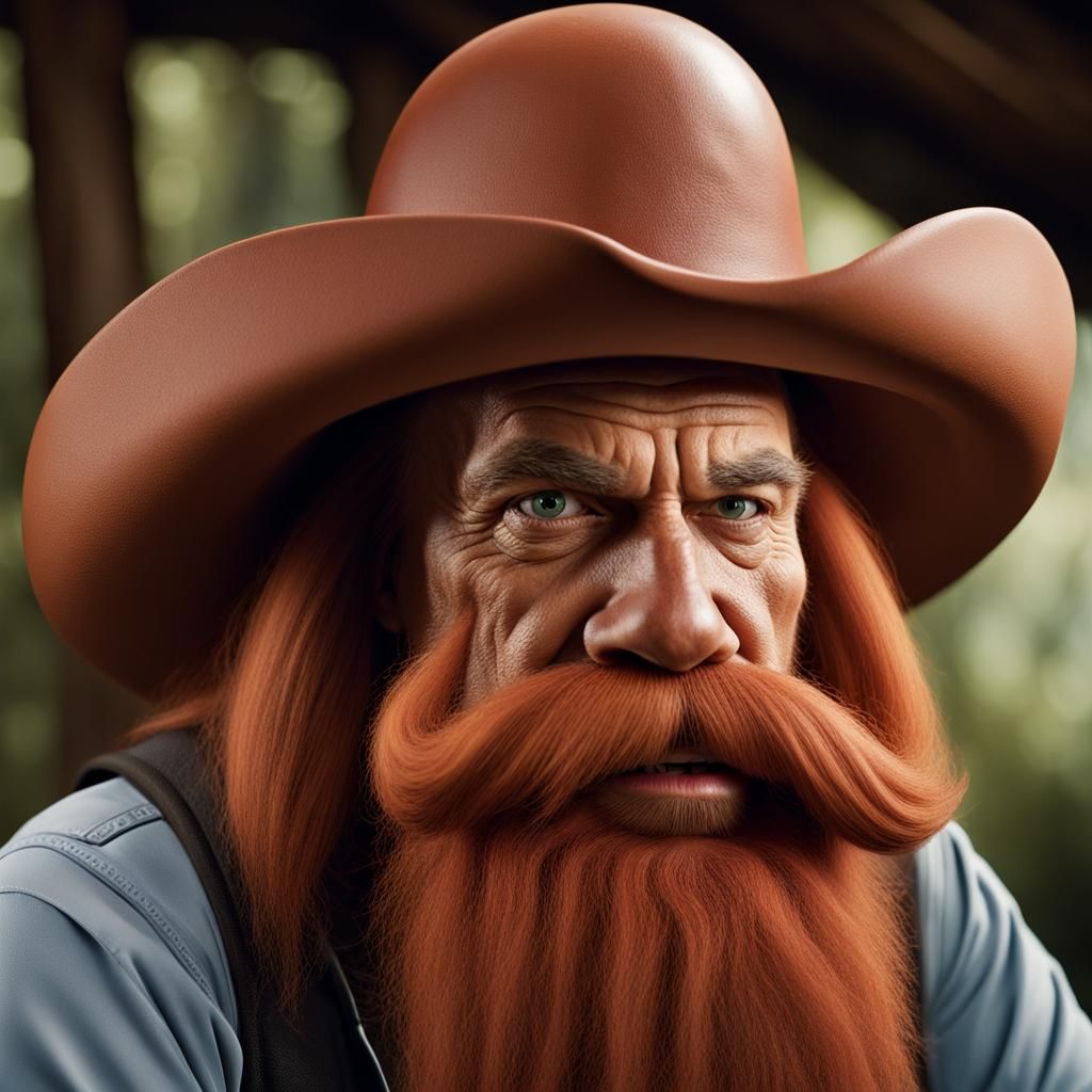 Hyperrealistic Yosemite Sam Portrait