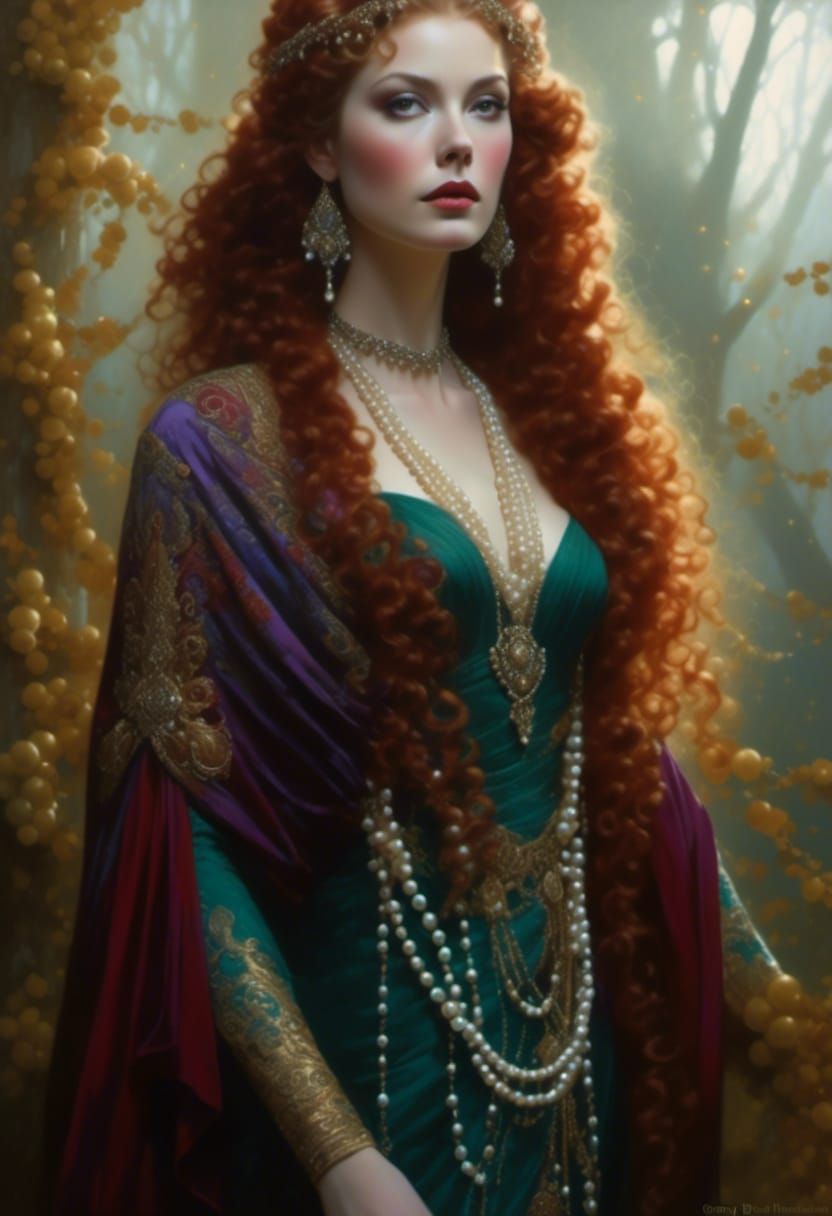 Mountain Goddess Portrait with Fairytale Gown