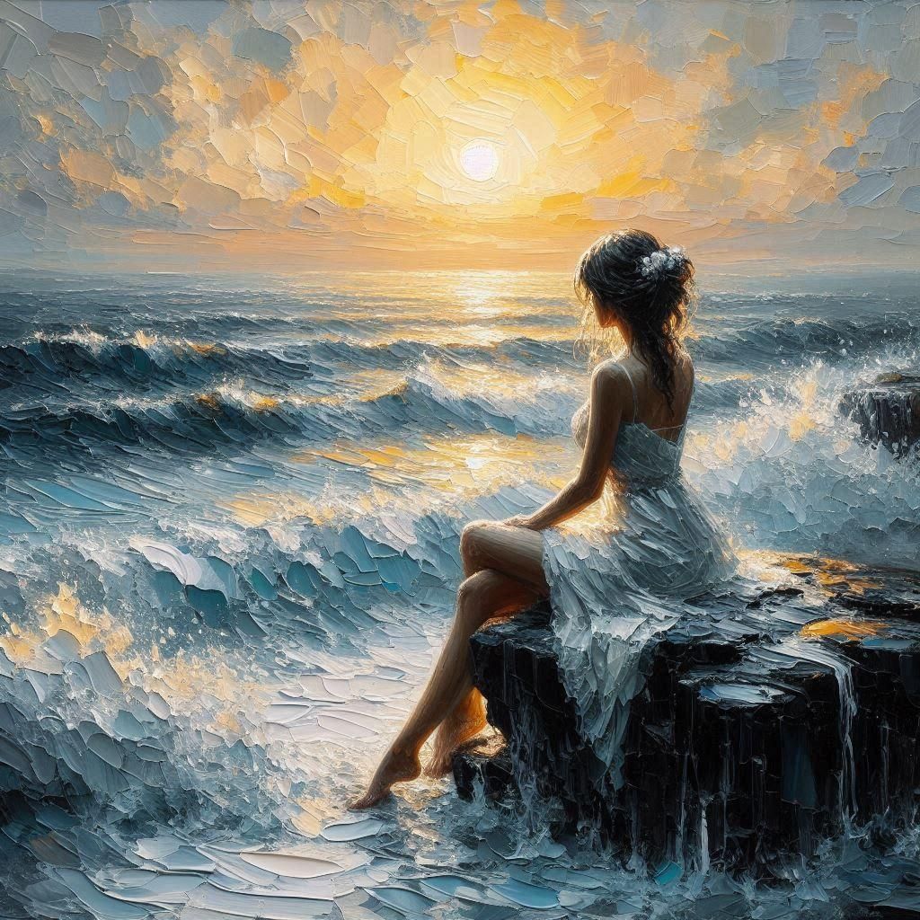 Textured Impressionistic Oil Painting