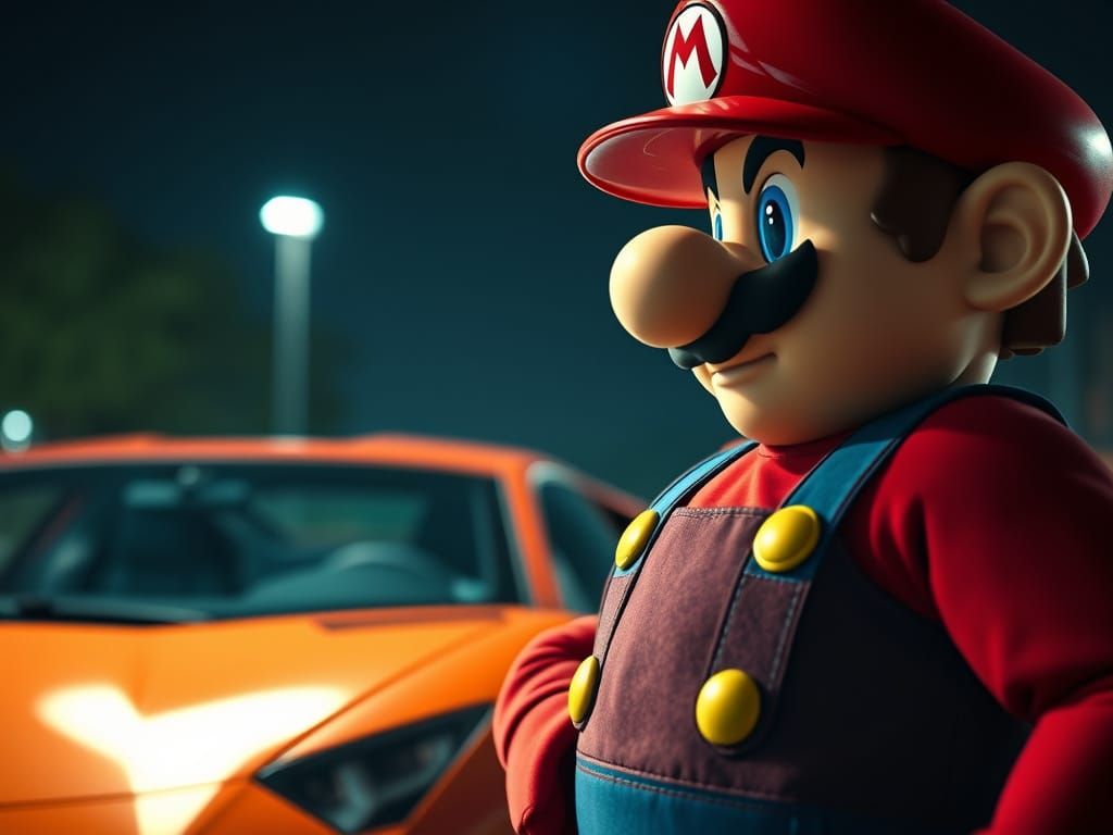 Super Mario's Luxury Ride: From Pixels to Pavement with a La...