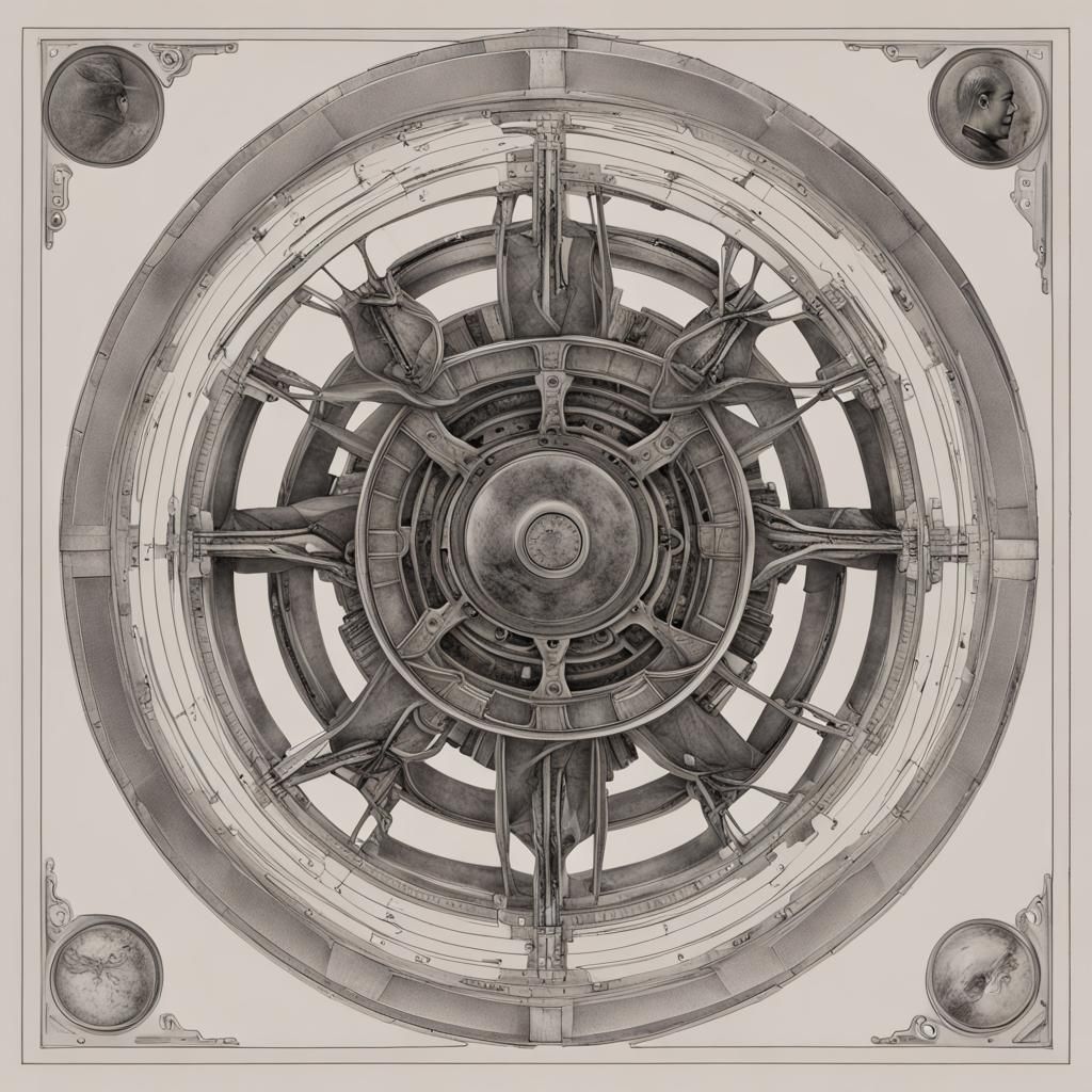 Abstract AI Image of a Proton