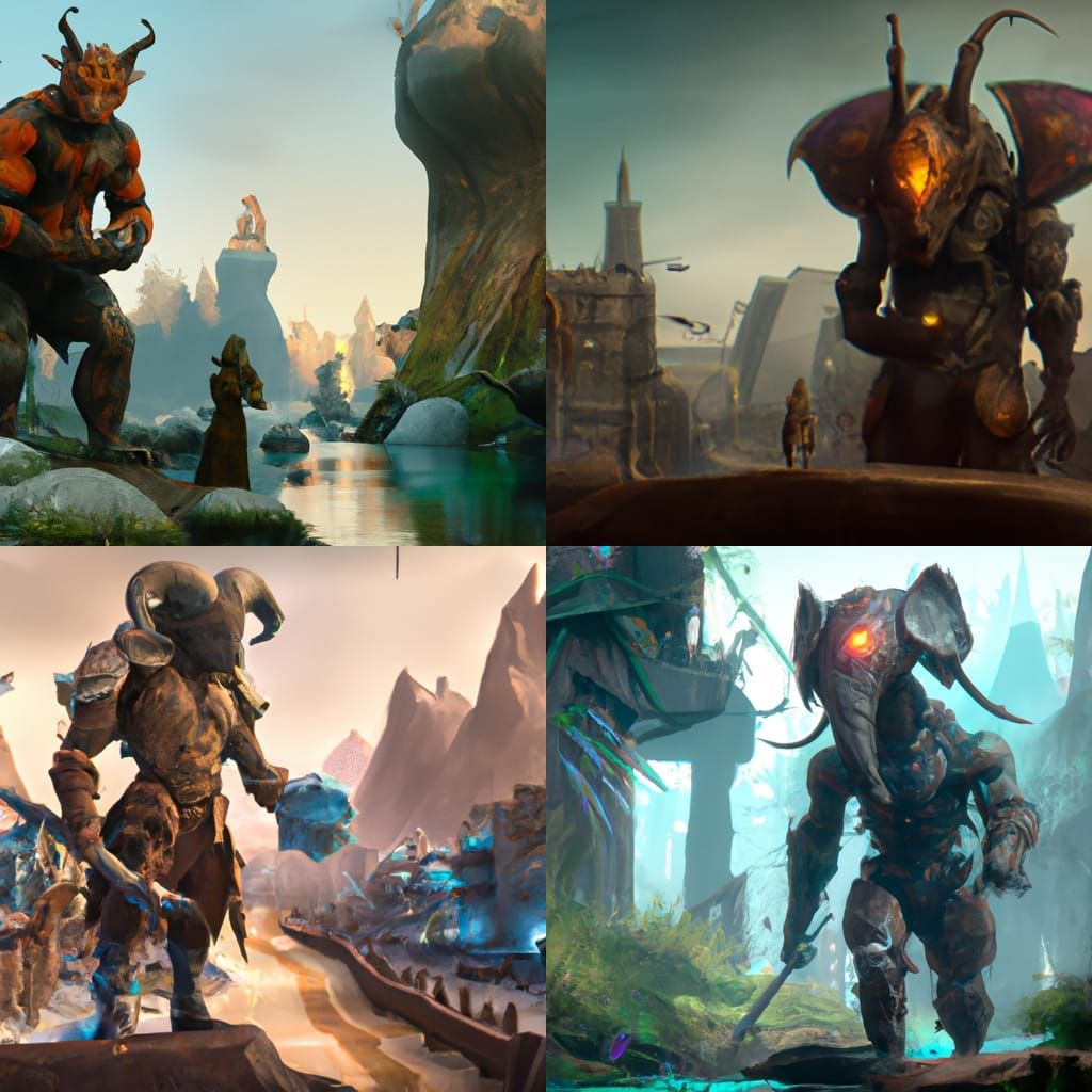 Detailed Anthro Character in Fantasy Concept Art