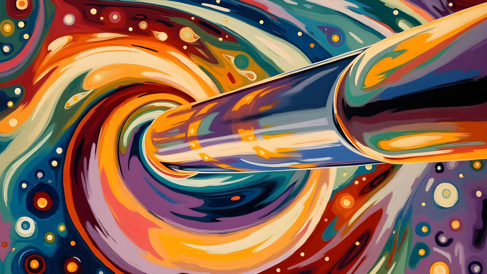 Vibrant Hyper Velocity Cylinder in Deep Space