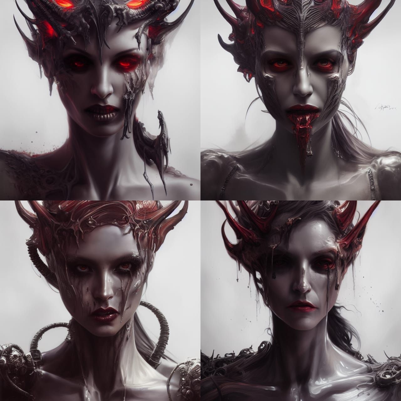 Diva Satancia Portrait in Hyperdetailed Style