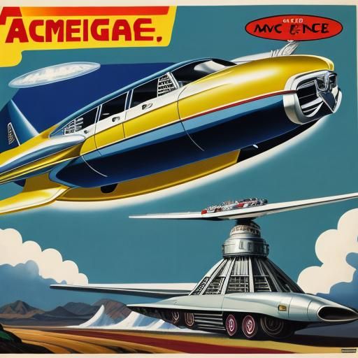 space age family transportation advertisement, Acme corporat...