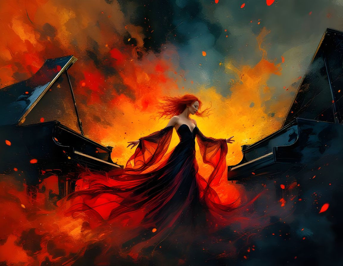 Tori Amos Live Performance in Cyberpunk Style