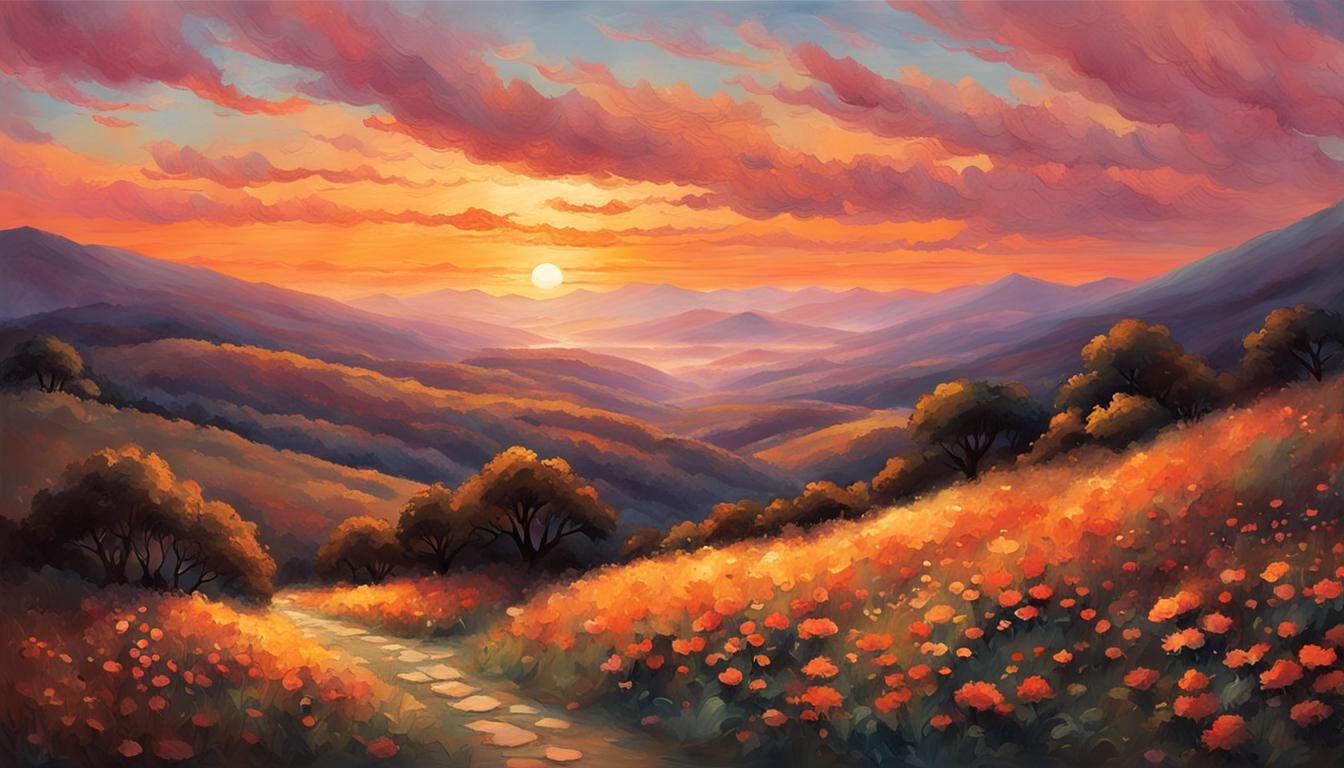 Woman in Amber Sunset Light: A Romantic Portrait