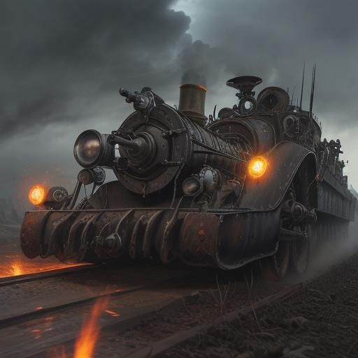 Dieselpunk Wasteland Race in a Gritty Retro Style