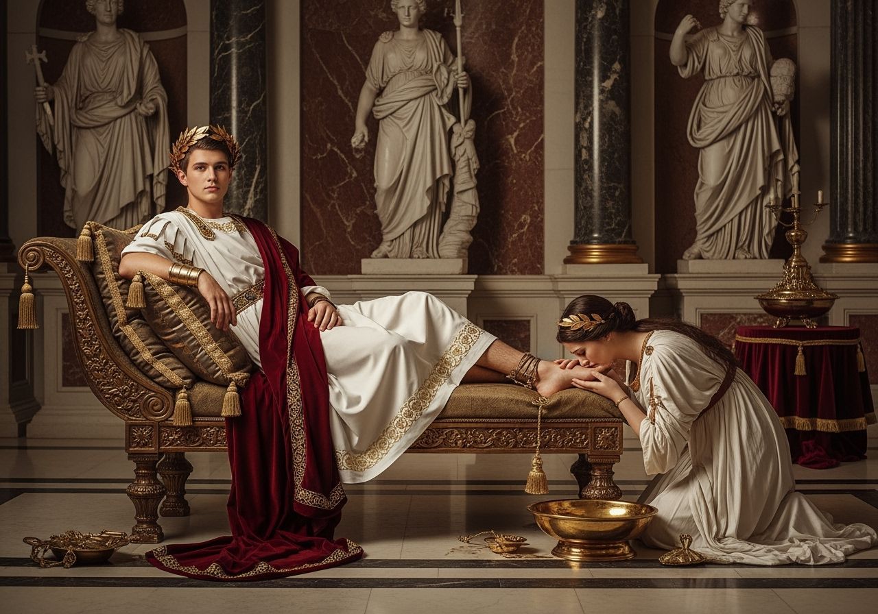 Young Emperor in Palace: A Classical Scene
