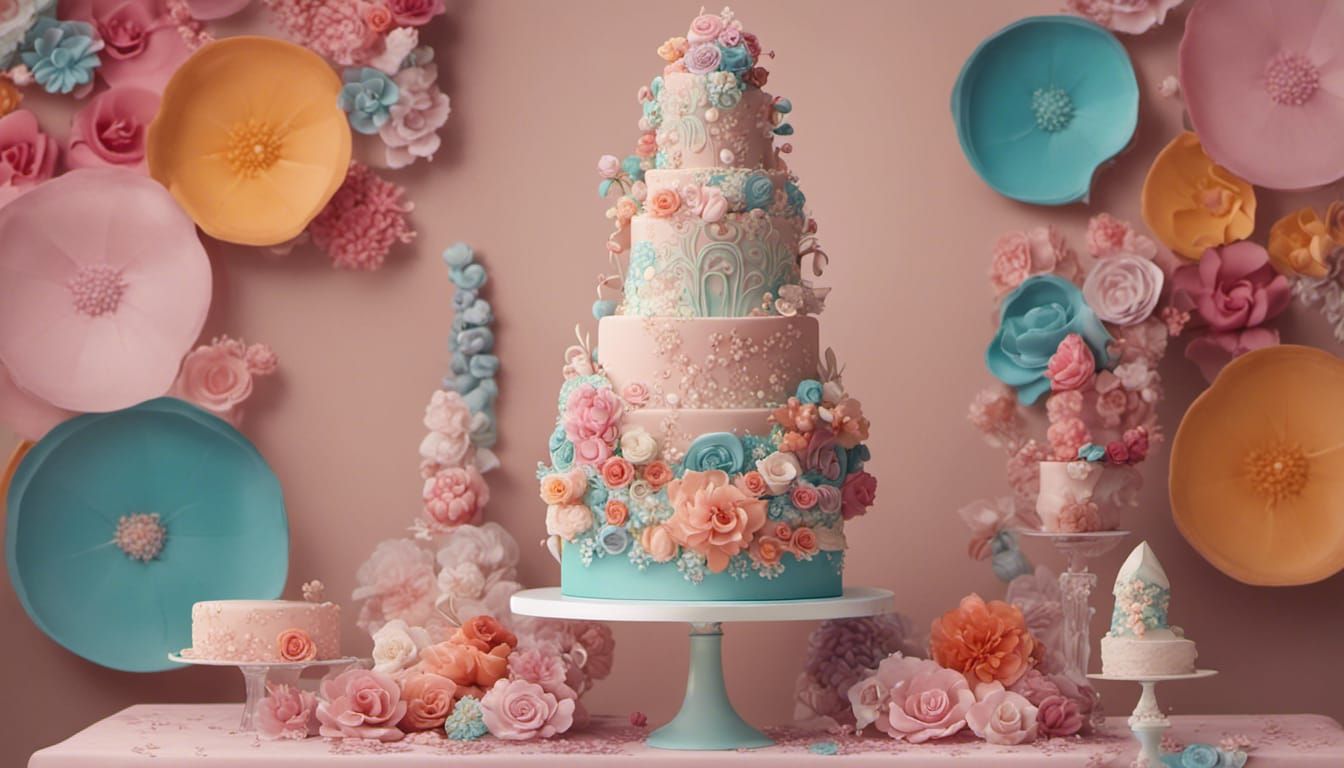 Magical Candy Fairytale Wedding Cake