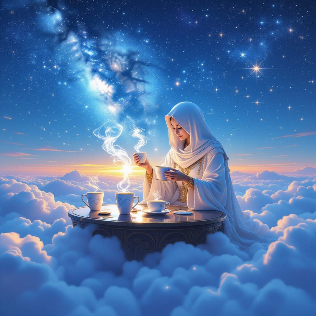 Celestial Cafe on Cloud with Starlight Mugs