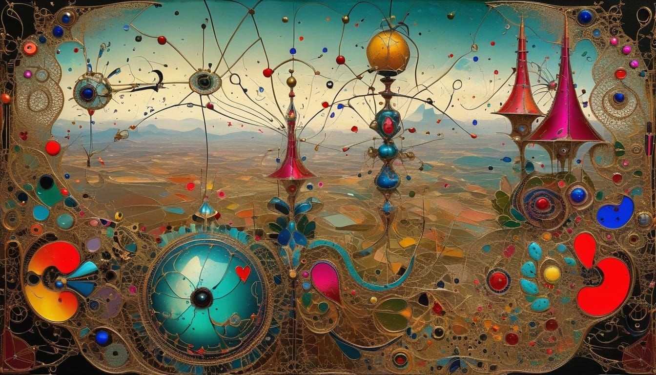 3D above view beautiful solarpunk aetherpunk idyllic utopian...