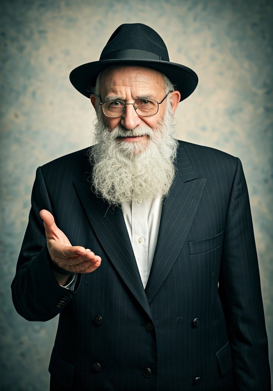 Warm Orthodox Gentleman Invites with Gentle Demeanor