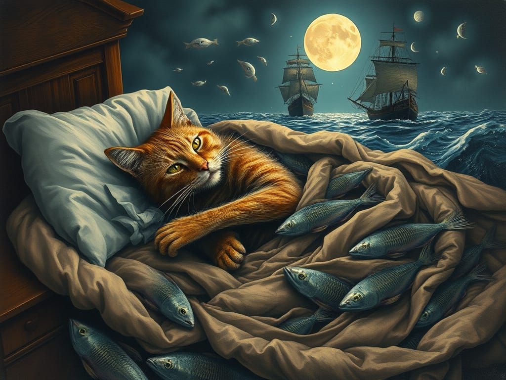 Captain Cat Confronts the Turbulent Seas of His Dreams