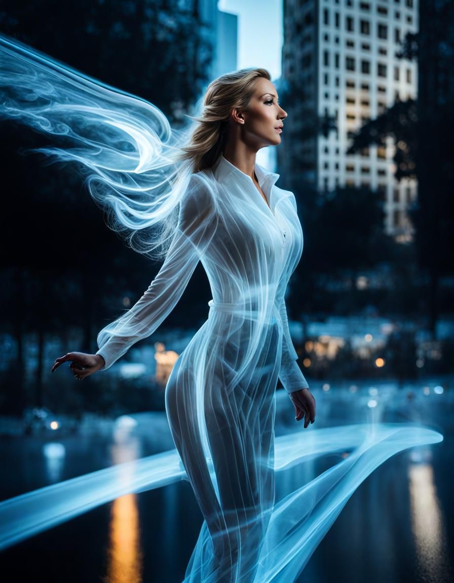 Smoky Silhouette: Double Exposure Masterpiece