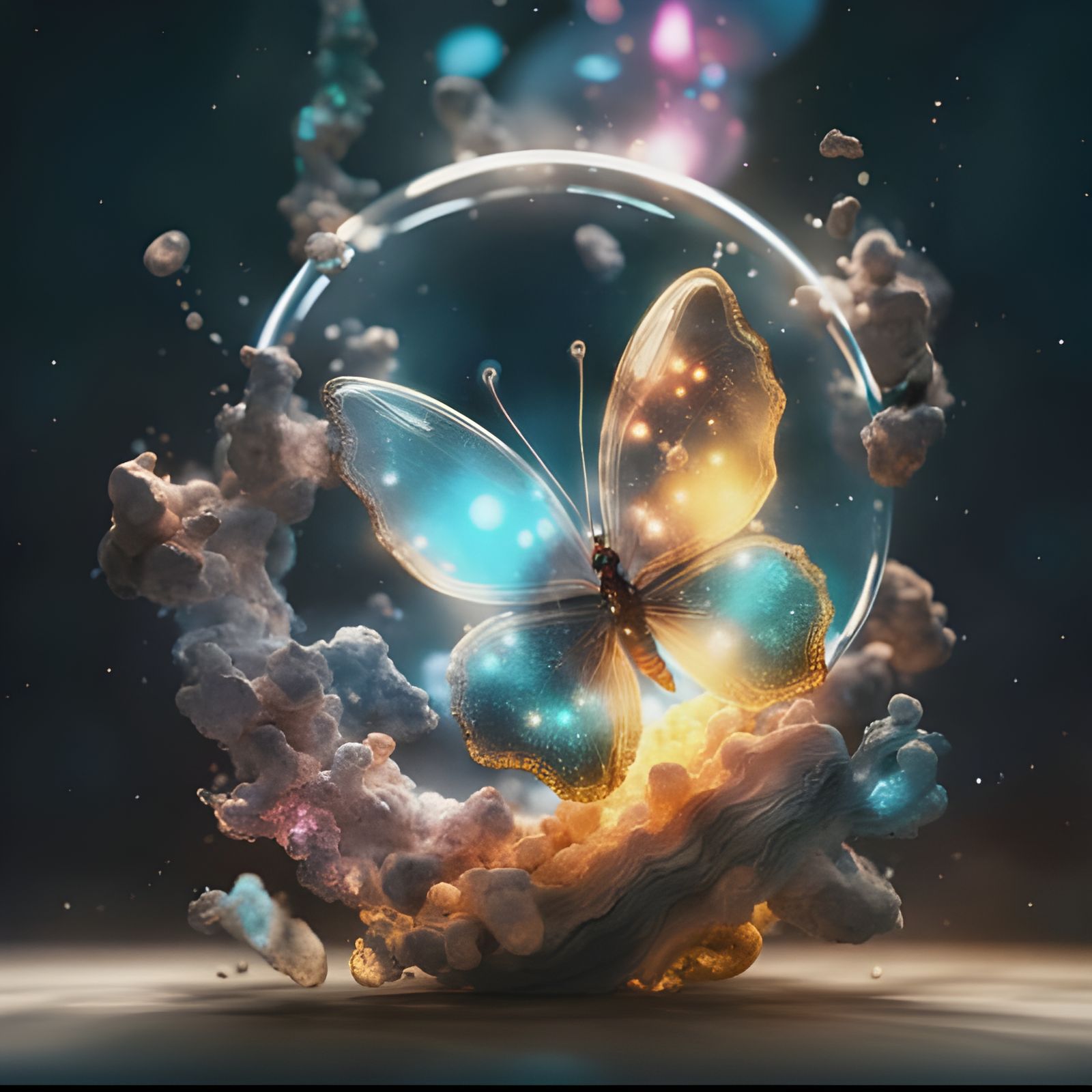 Abstract Synodic Motion Generated by AI