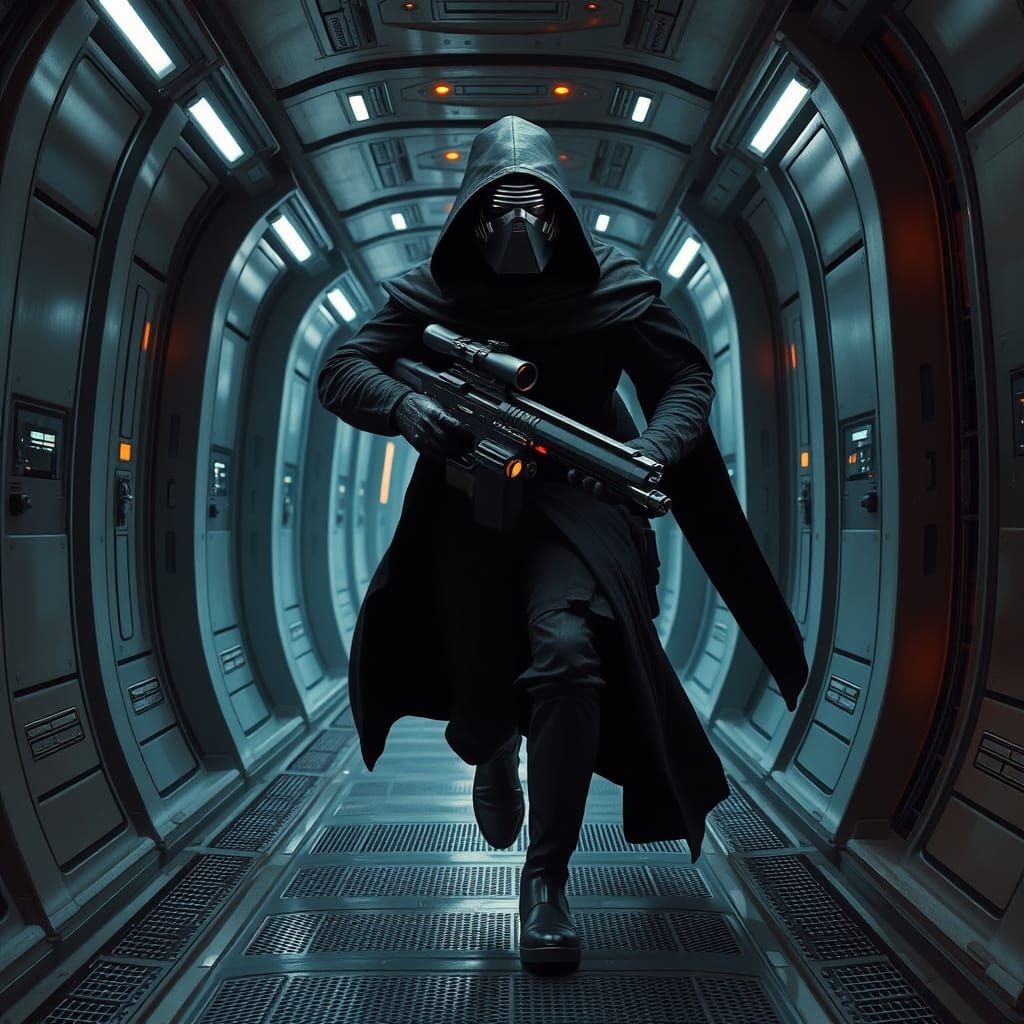 Kylo Ren Escapes Star Trek Ship