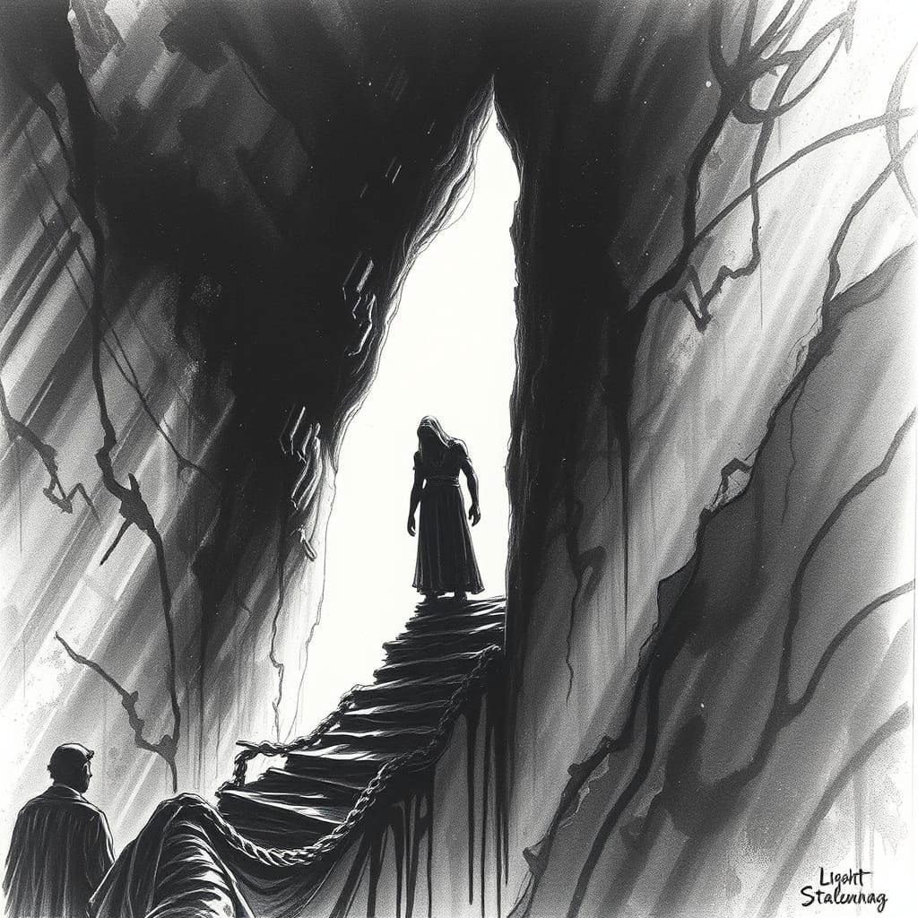 The path from Darkness to the Light, Charcoal