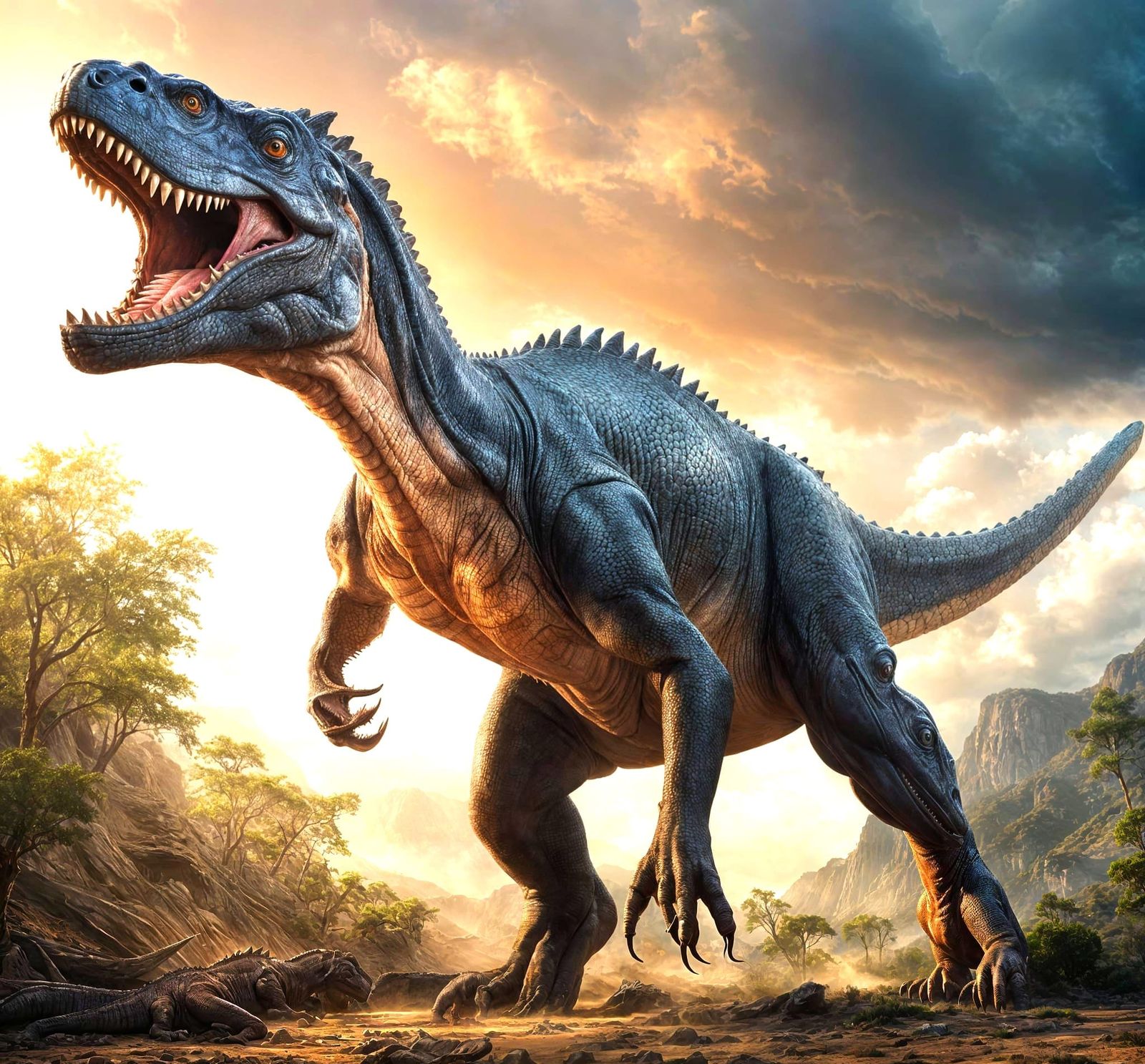 Hyper-Realistic Giganotosaurus Movie Poster