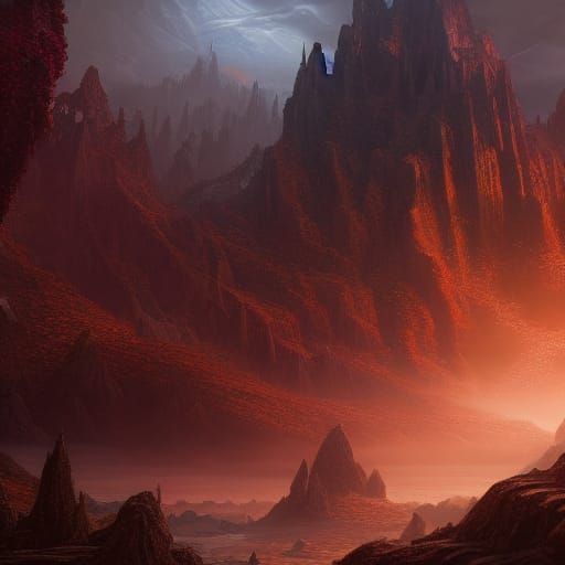 Fantastical Matte Painting in Deep Color