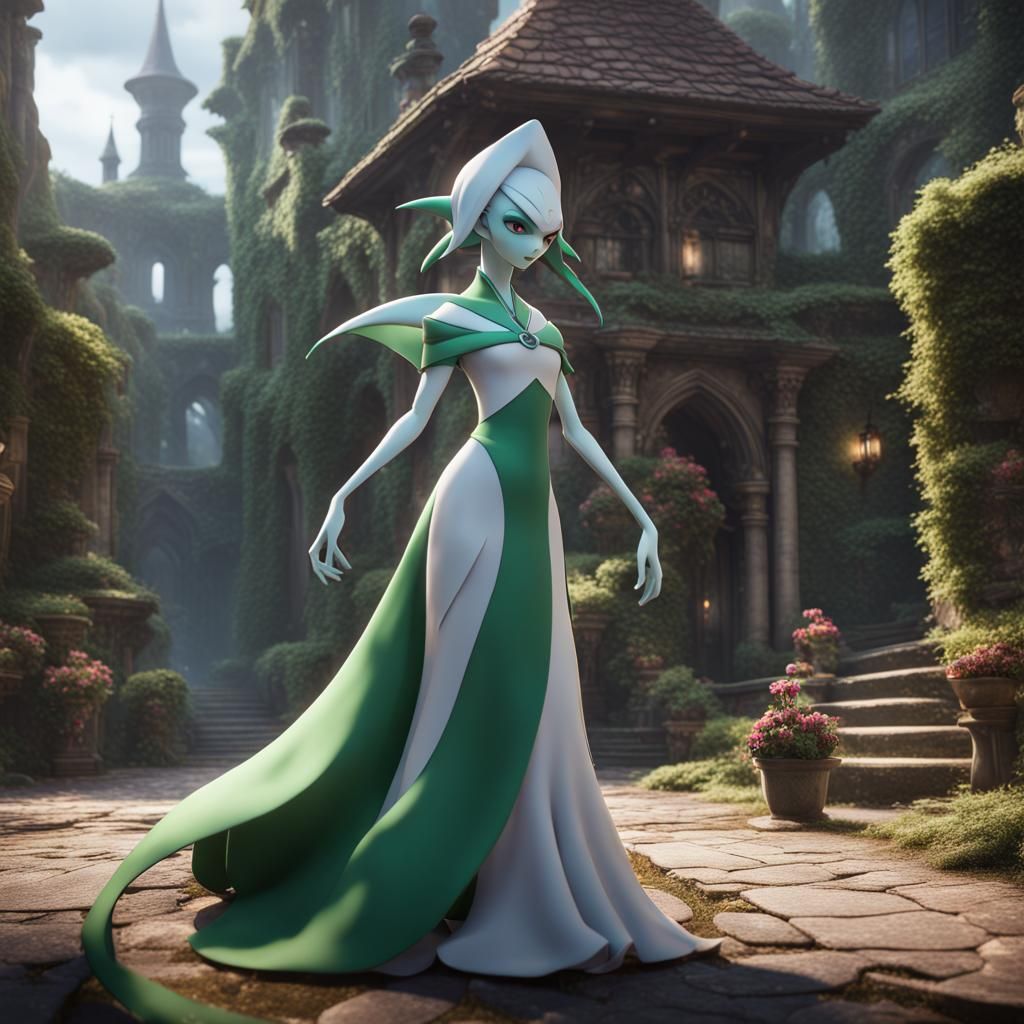 Realistic Gardevoir Detailed Matte Painting
