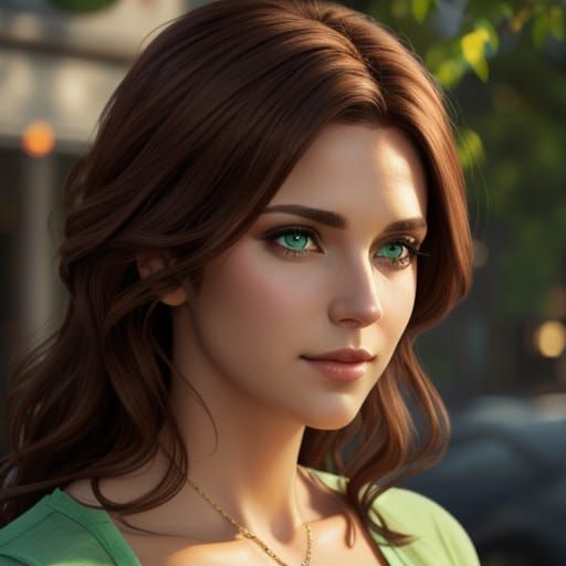 Aunt Cass Concept Art in Vibrant Digital Style