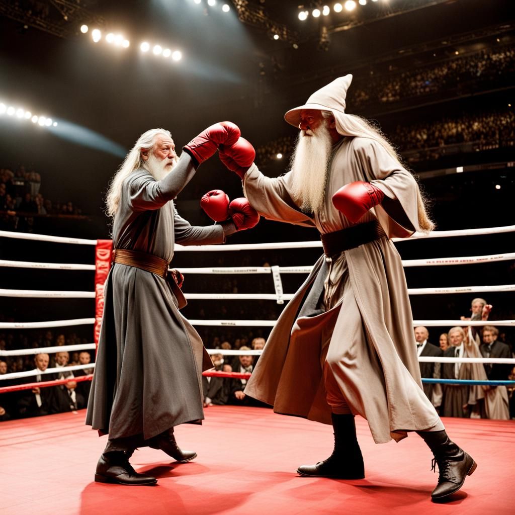 Gandalf vs Dumbledore: Wizard Boxing Match