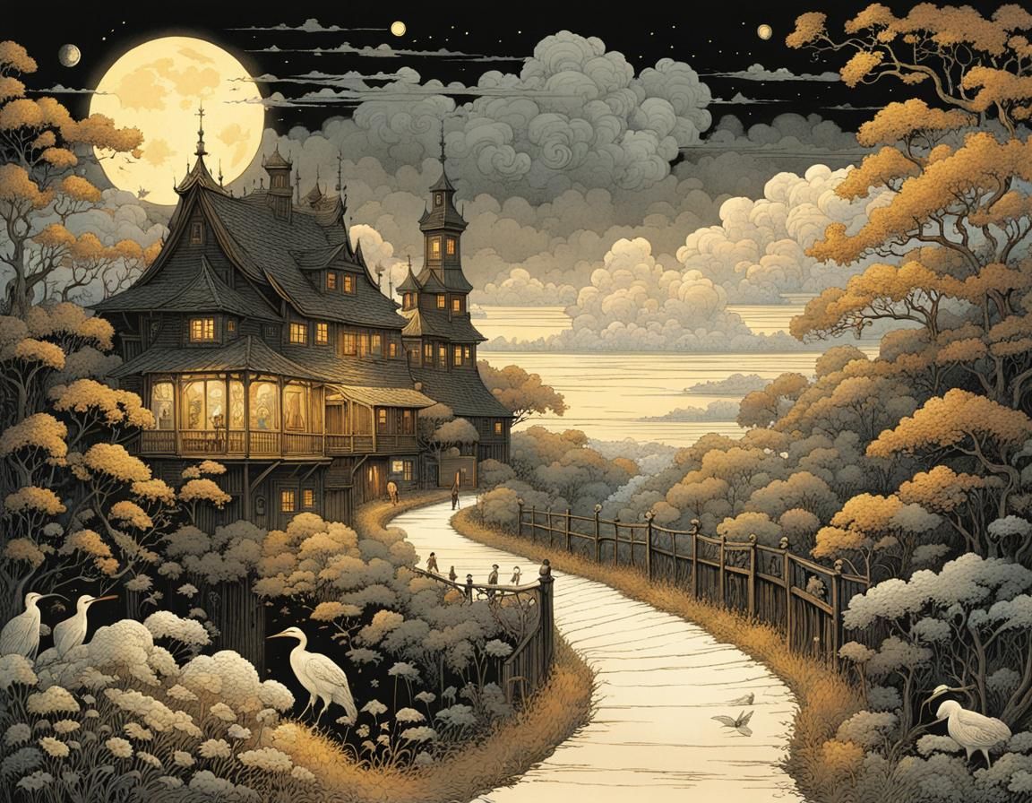 Whimsical Moonlit Serenade