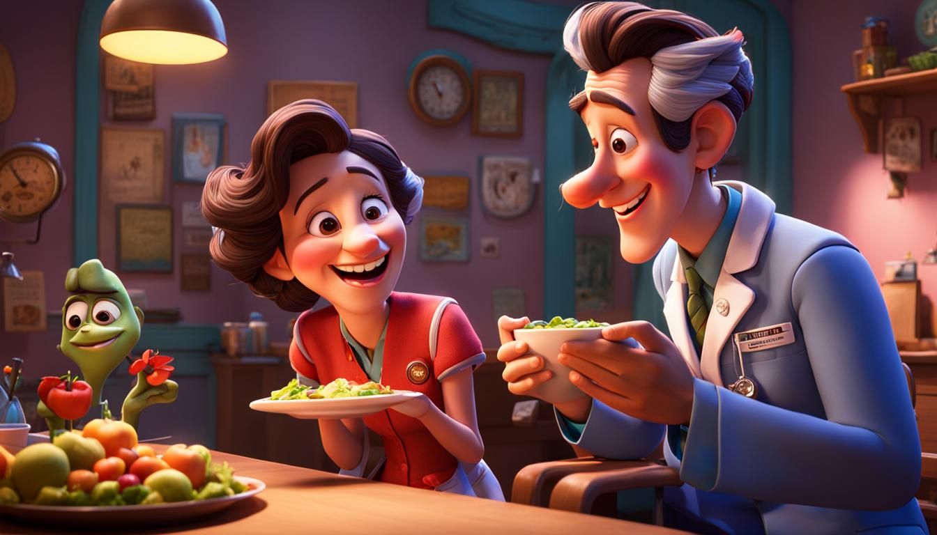 Joyful Moments in Pixar-Inspired 3D Digital Art