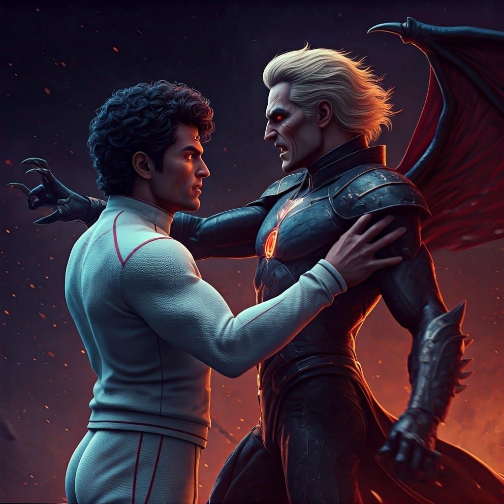 Epic 3D Battle: Marvel Meets Gothic Fantasy