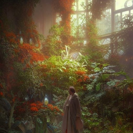 Gratitude in Terrarium: Hyperdetailed Concept Art