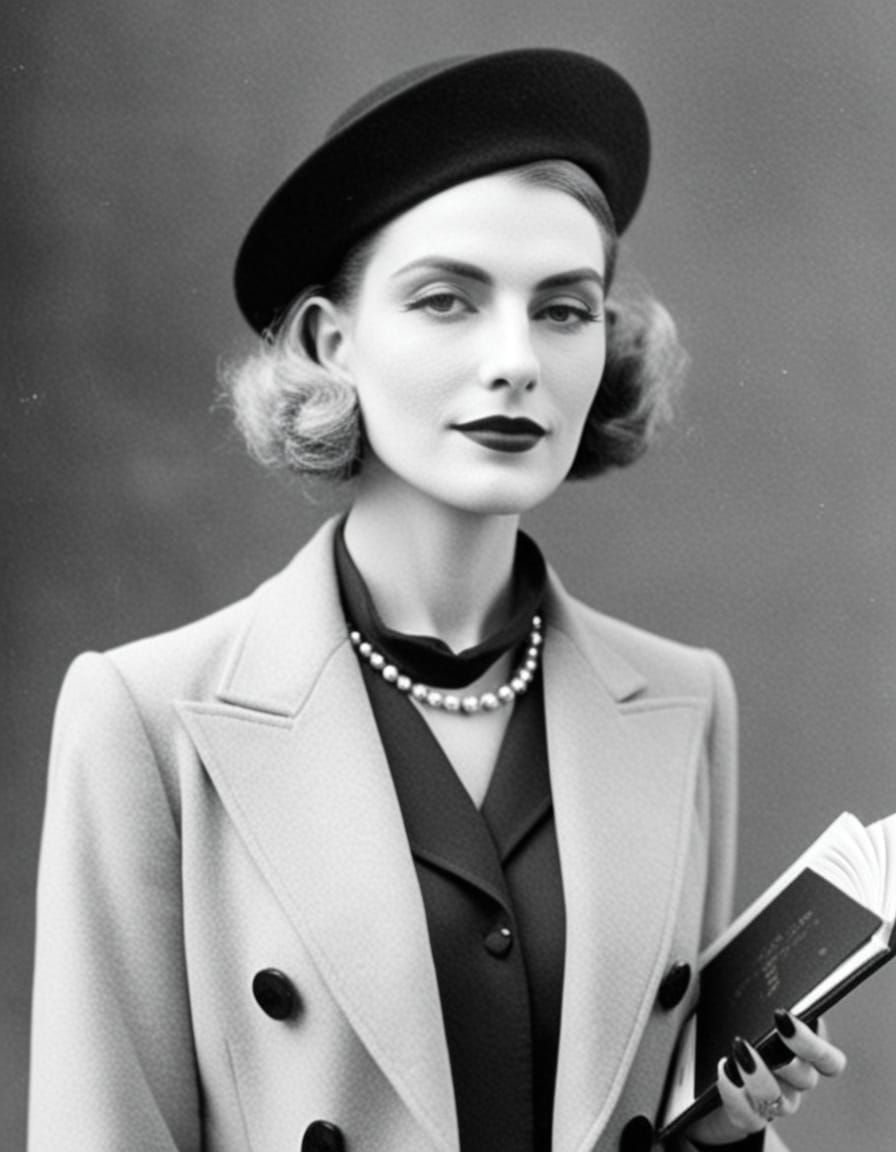 1930s Trans Fashion Designer in Art Deco Style