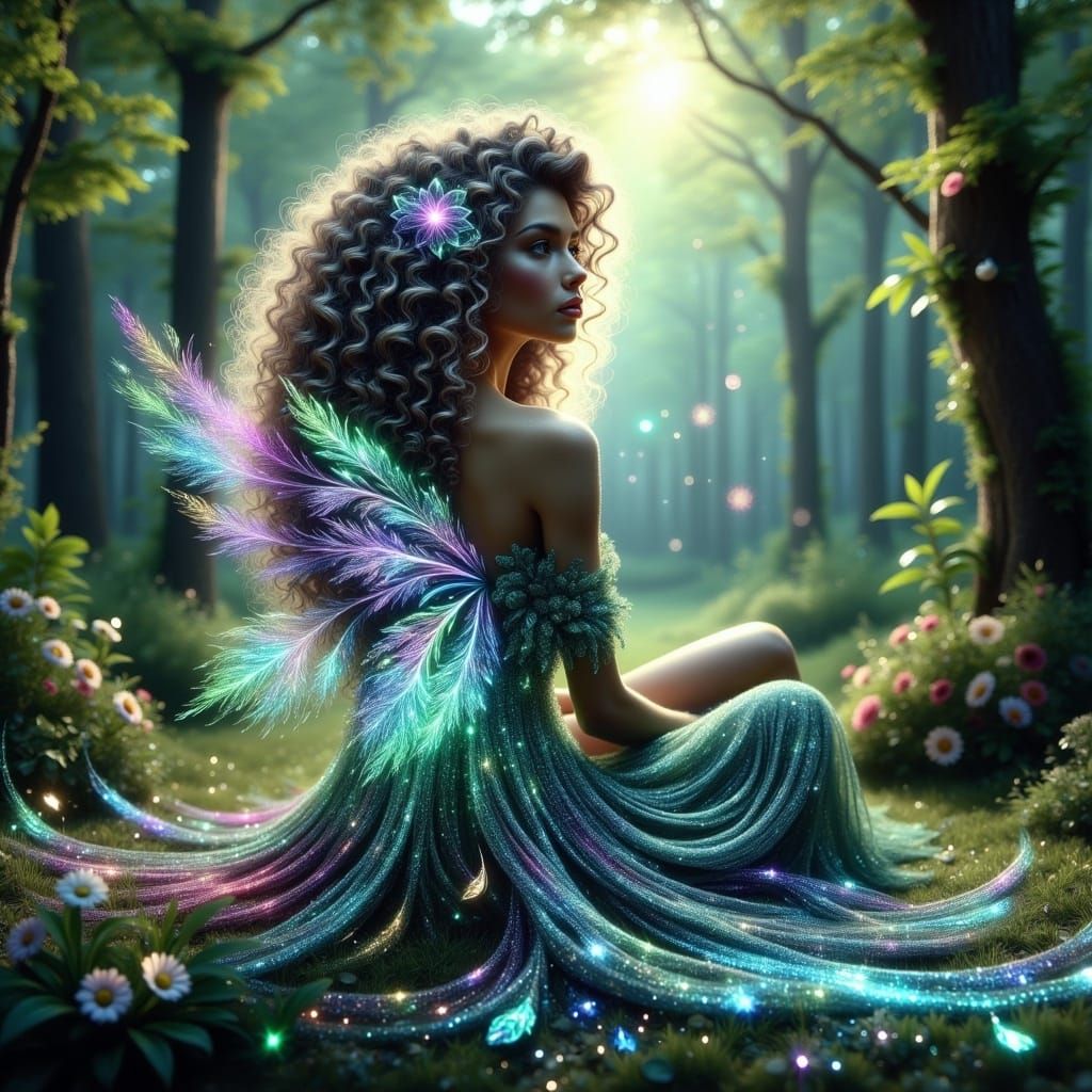 Enchanted Fairy Soars in Vibrant Colors
