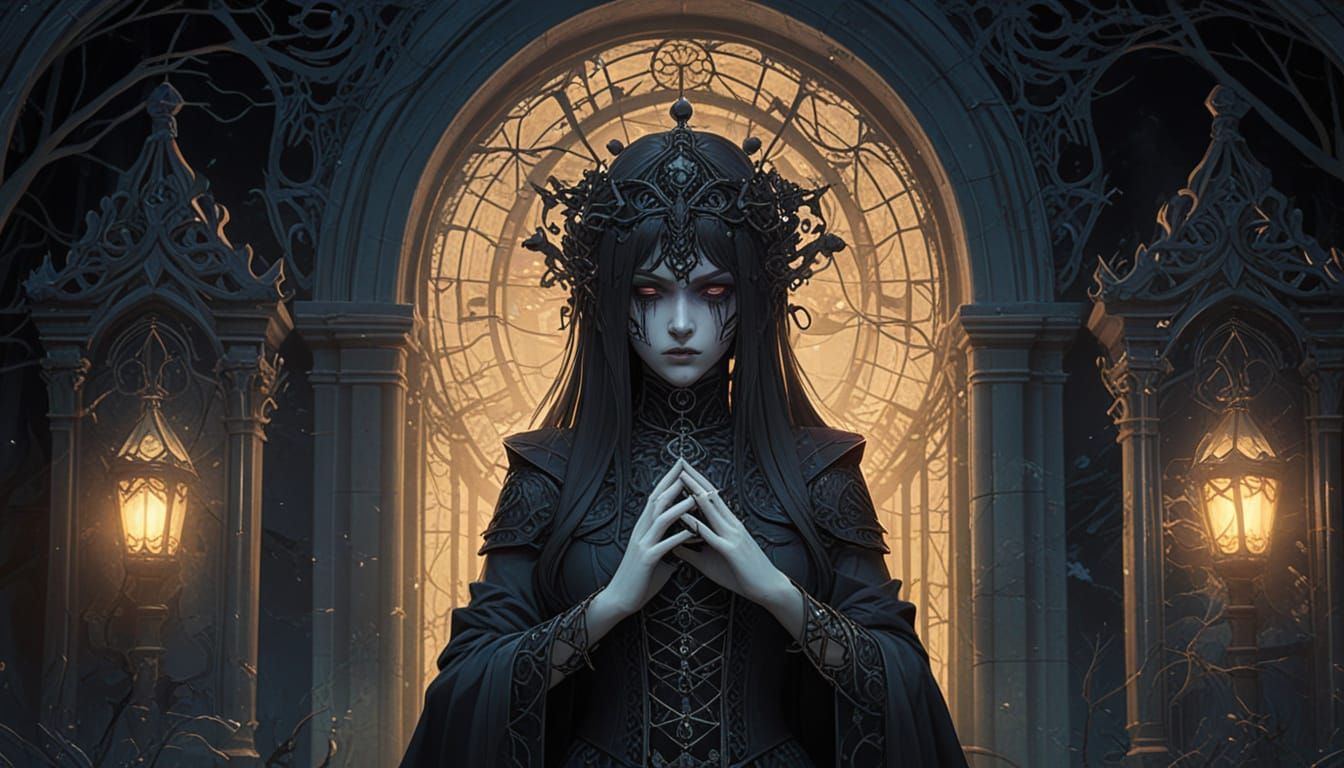 Ethereal Death in Gothic Splendor