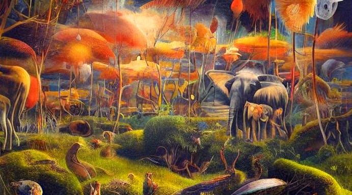 Surreal Beach Conference on Dr. Moreau's Island