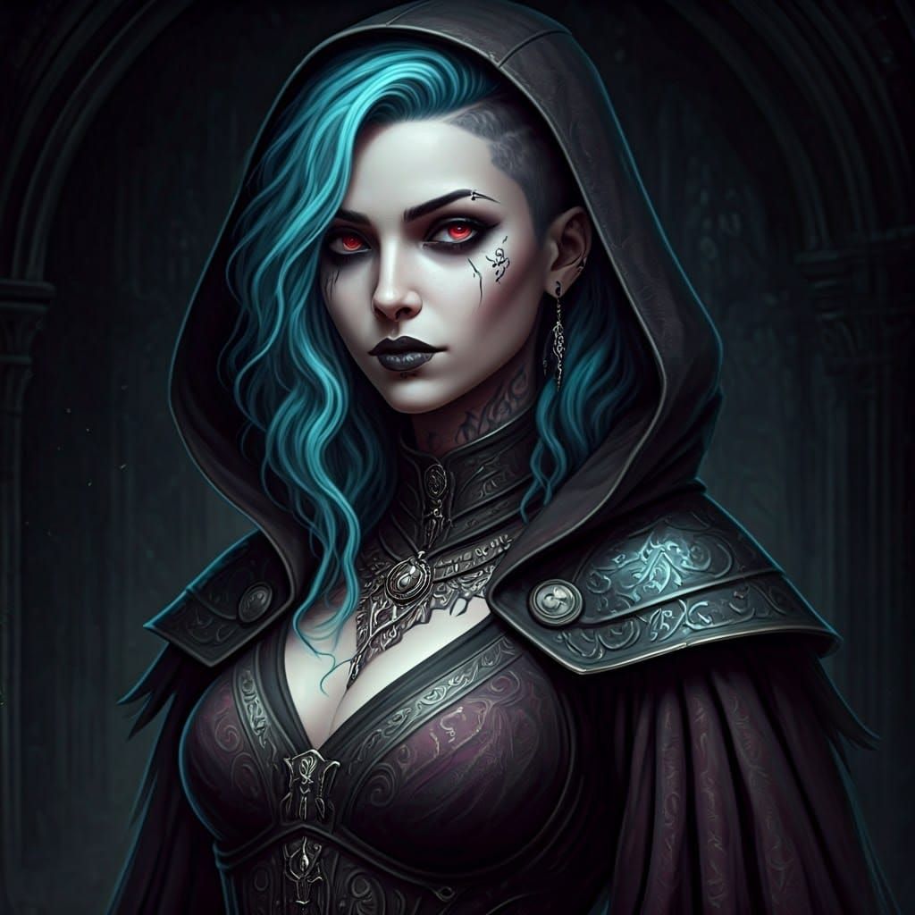 Gothic Rogue in Dark Romantic Style