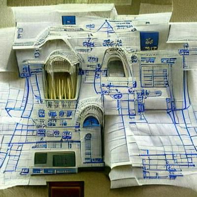 Detailed Architectural Blueprint of a Masterpiece
