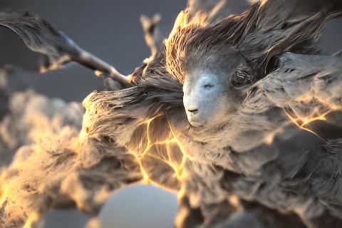 Ethereal Air Elemental in Motion