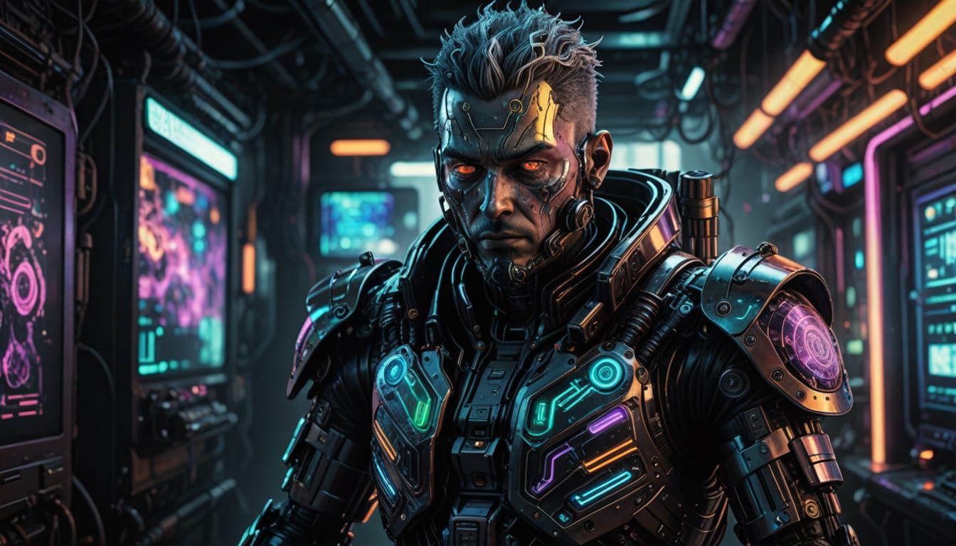 Cyberpunk Mechanical Blackadder in Translucent Porcelain