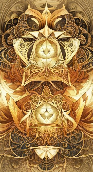 Cosmic Blueprint Vortex in Warm Colors