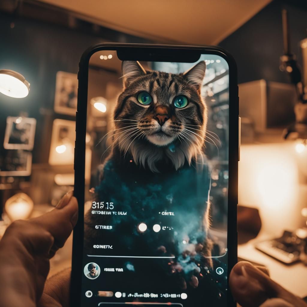 Cat Films TikTok Video: Cinematic Still