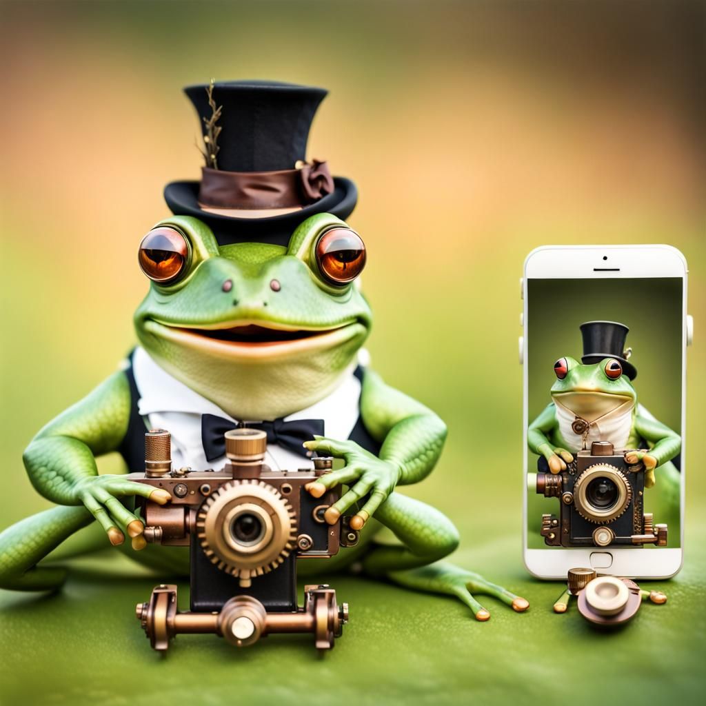 Frog photographer