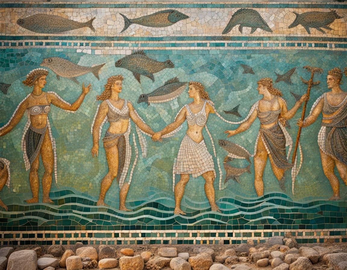 Cretan Mosaic Discovered in Atlantis Ruins