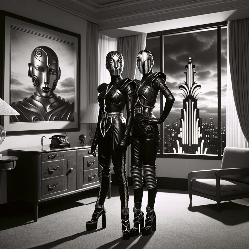 Vintage-Inspired Robots in High-Fashion Attire