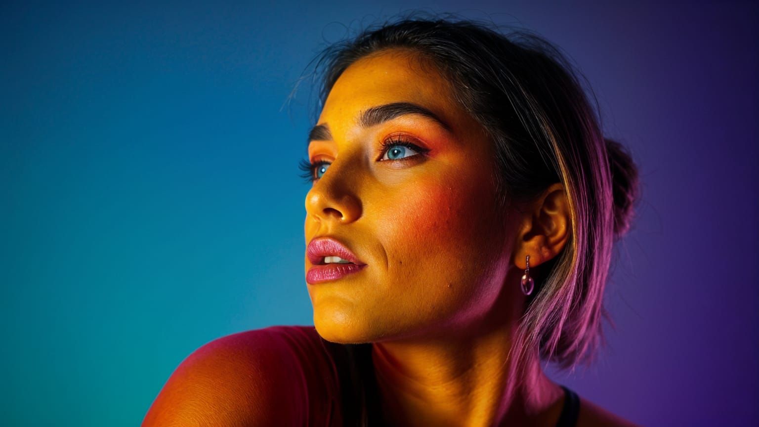 Vibrant Fluorescent Colors in National Geographic Style