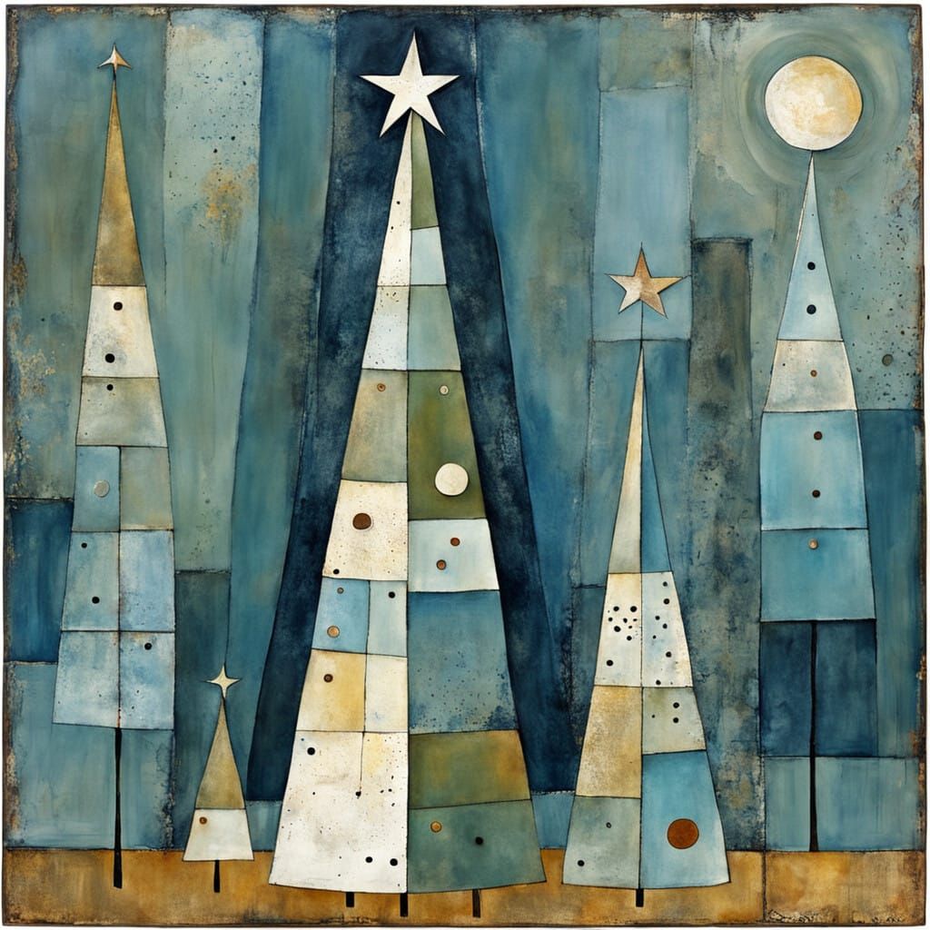 Christmas tree surreal style