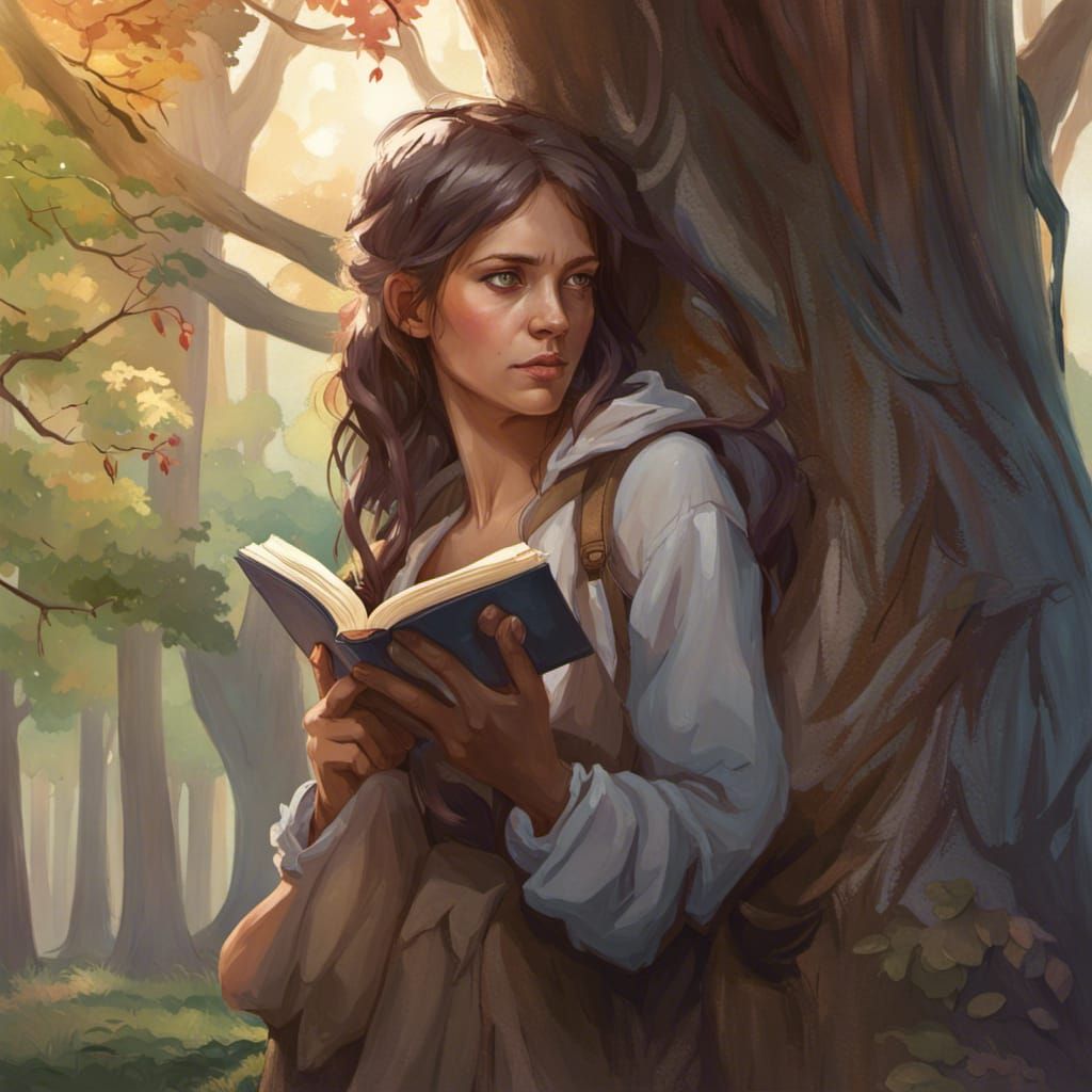 Girl Reading Book: Hyperdetailed Portrait in Unreal Engine 5