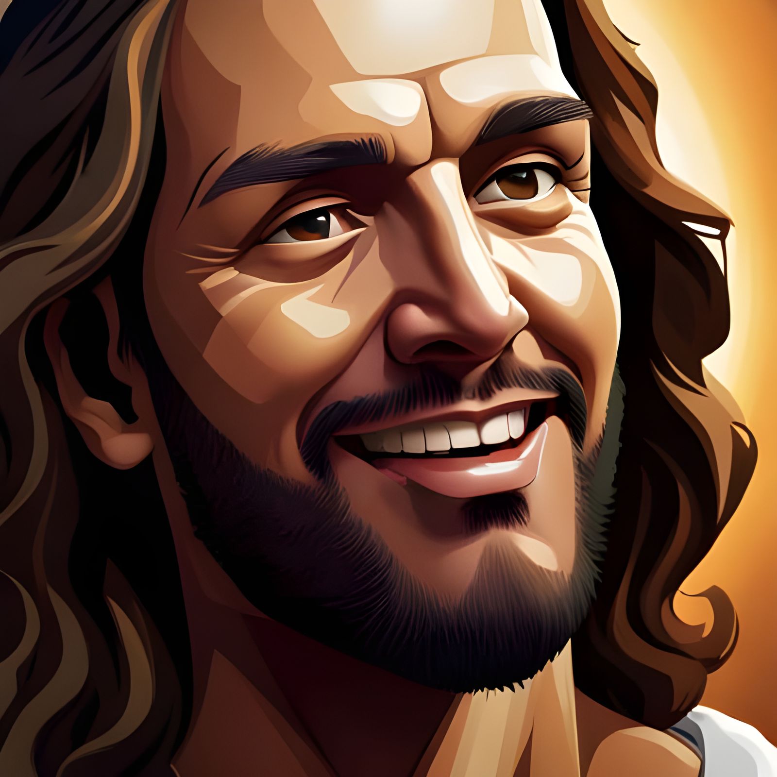 Jesus Christ laughing