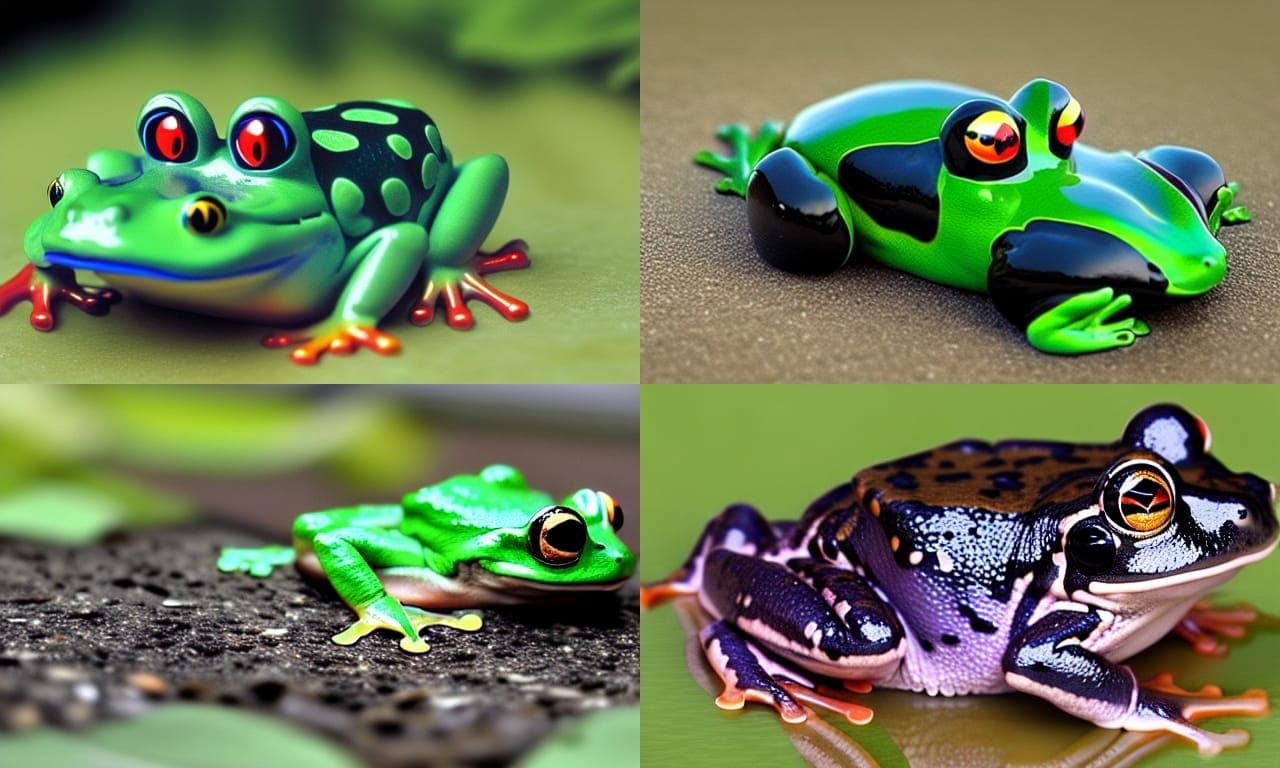 Futuristic Frog Car at Lightspeed